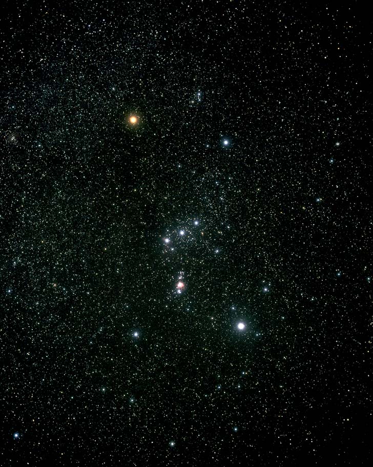 オリオン座の星野写真